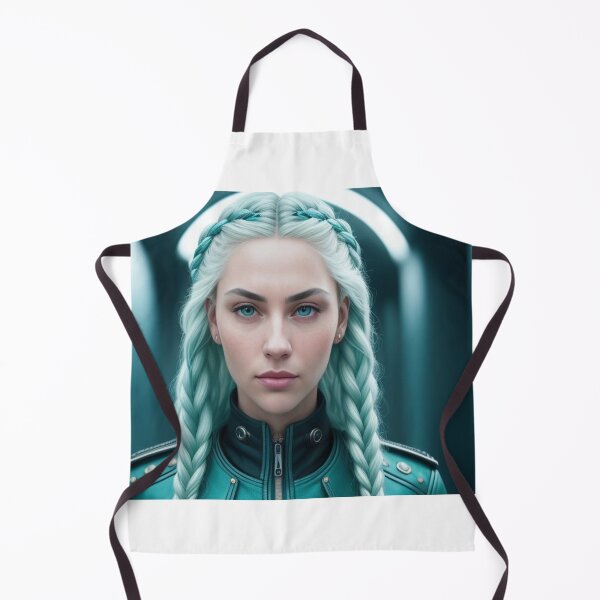 Item preview, Pretty Girl With Blue Hair Braids designed and sold by highplacidity.