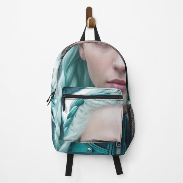 Item preview, Pretty Girl With Blue Hair Braids designed and sold by highplacidity.
