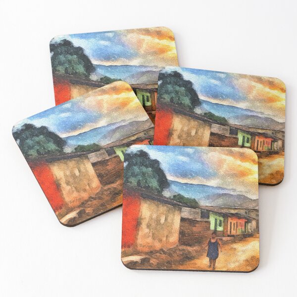 Item preview, "Sky Woman" Rustic Honduran Mountain Abstract Art designed and sold by The Painted Door Studio.