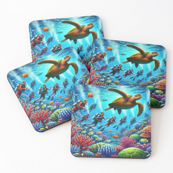 Item preview, Giant Sea Turtle Ocean Dive designed and sold by WyckedLynn.