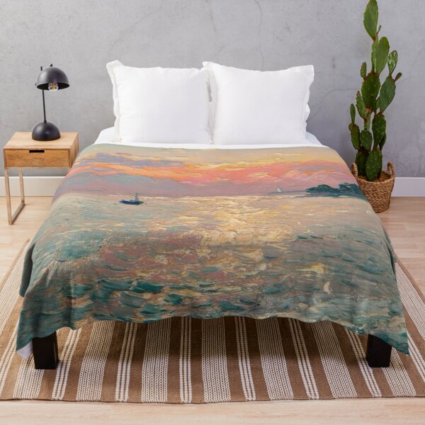 Item preview, Serene Sunset Over a Tranquil French Seascape designed and sold by CARRAANN.