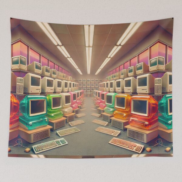 Artikelvorschau, Retro-Nostalgie-Himmel - Liminal Vintage Computer Space entworfen und verkauft von Meta2Physical.
