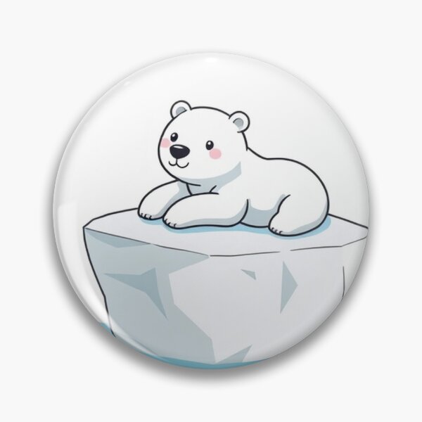 Item preview, Cute Polar Bear Laying on Iceberg Vector Illustration designed and sold by hjian8219.