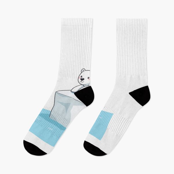 Item preview, Cute Polar Bear Laying on Iceberg Vector Illustration designed and sold by hjian8219.