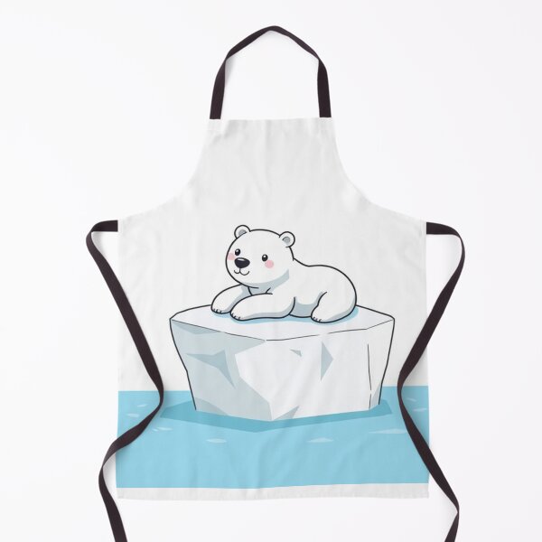 Item preview, Cute Polar Bear Laying on Iceberg Vector Illustration designed and sold by hjian8219.