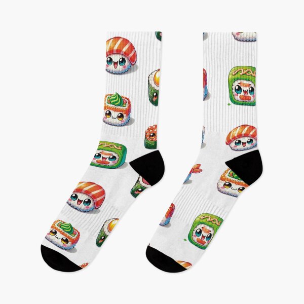 Item preview, Kawaii Sushi Characters Pack: Cute and Adorable Designs designed and sold by SammyGrafiks.