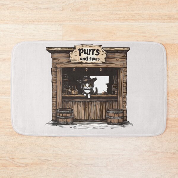 Item preview, Saloon Cat | Funny Animal Shirts, Stickers, Graphics and more designed and sold by Envision Designs.