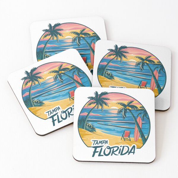 Item preview, Tampa Florida | Tropical Sunset in Tampa designed and sold by CircinusStore.