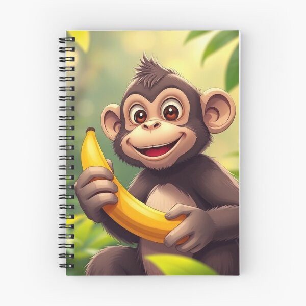 Item preview, Cute Monkey Holding Banana with Thumbs Up Vector Illustration designed and sold by hjian8219.