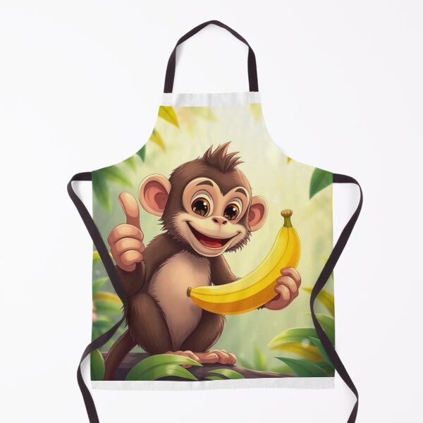 Item preview, Cute Monkey Holding Banana with Thumbs Up Vector Illustration designed and sold by hjian8219.
