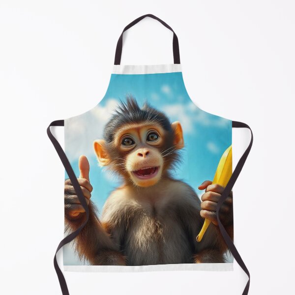 Item preview, Cute Monkey Holding Banana with Thumbs Up Vector Illustration designed and sold by hjian8219.