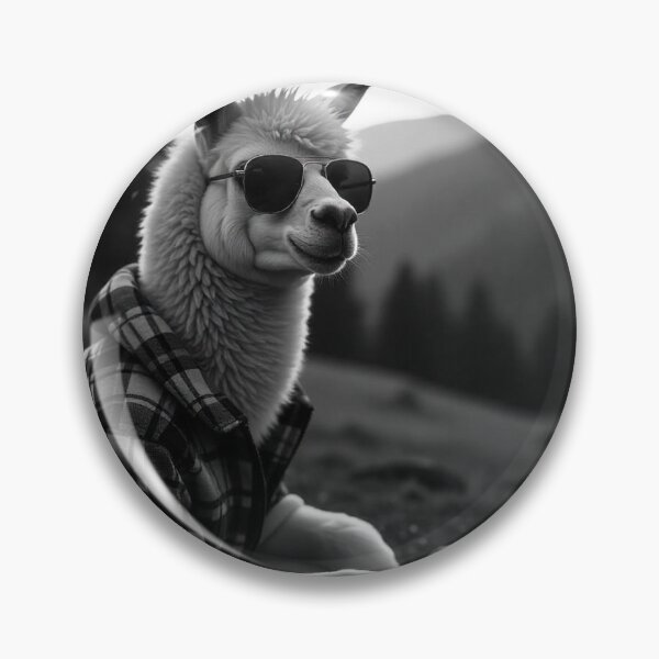 Item preview, Cute Llama Wearing Jacket and Glasses Vector Illustration designed and sold by hjian8219.