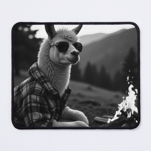 Item preview, Cute Llama Wearing Jacket and Glasses Vector Illustration designed and sold by hjian8219.
