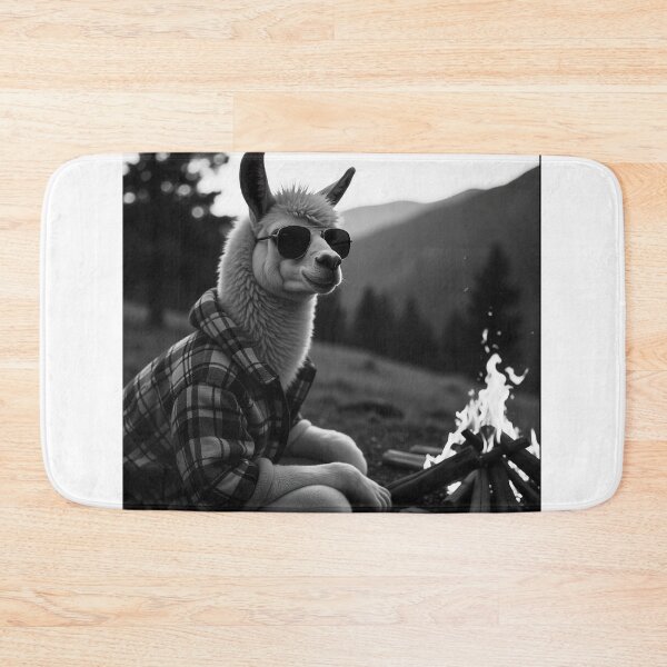 Item preview, Cute Llama Wearing Jacket and Glasses Vector Illustration designed and sold by hjian8219.