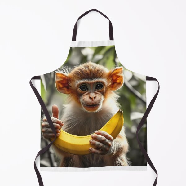 Item preview, Cute Monkey Holding Banana with Thumbs Up Vector Illustration designed and sold by hjian8219.