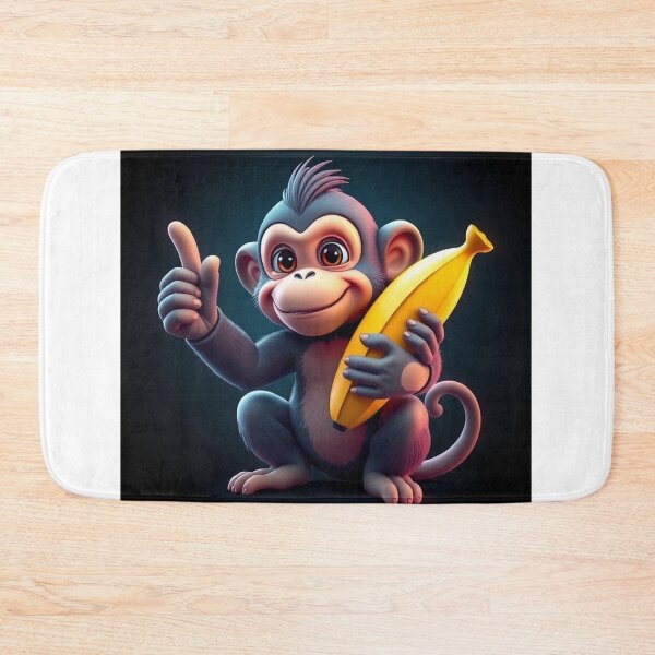 Item preview, Cute Monkey Holding Banana with Thumbs Up Vector Illustration designed and sold by hjian8219.