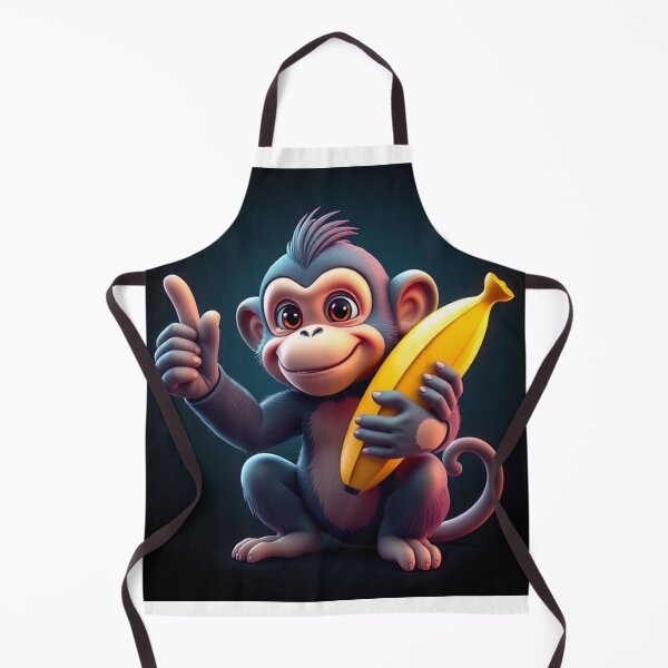 Item preview, Cute Monkey Holding Banana with Thumbs Up Vector Illustration designed and sold by hjian8219.