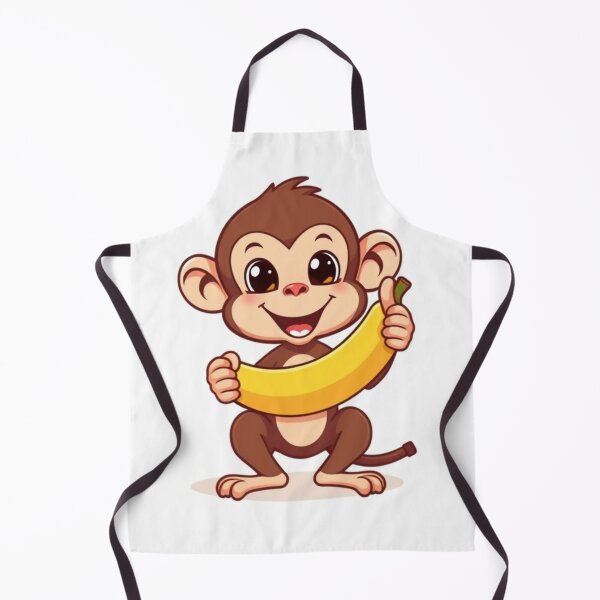 Item preview, Cute Monkey Holding Banana with Thumbs Up Vector Illustration designed and sold by hjian8219.
