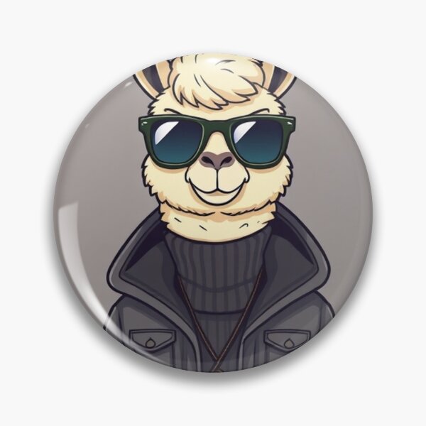 Item preview, Cute Llama Wearing Jacket and Glasses Vector Illustration designed and sold by hjian8219.
