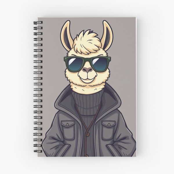 Item preview, Cute Llama Wearing Jacket and Glasses Vector Illustration designed and sold by hjian8219.