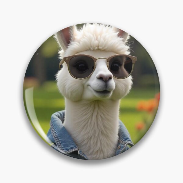Item preview, Cute Llama Wearing Jacket and Glasses Vector Illustration designed and sold by hjian8219.