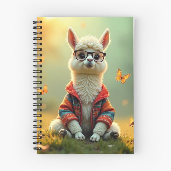 Item preview, Cute Llama Wearing Jacket and Glasses Vector Illustration designed and sold by hjian8219.