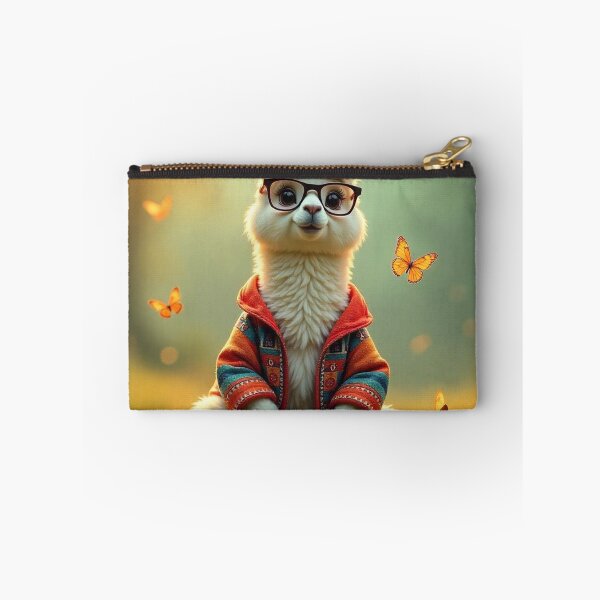 Item preview, Cute Llama Wearing Jacket and Glasses Vector Illustration designed and sold by hjian8219.