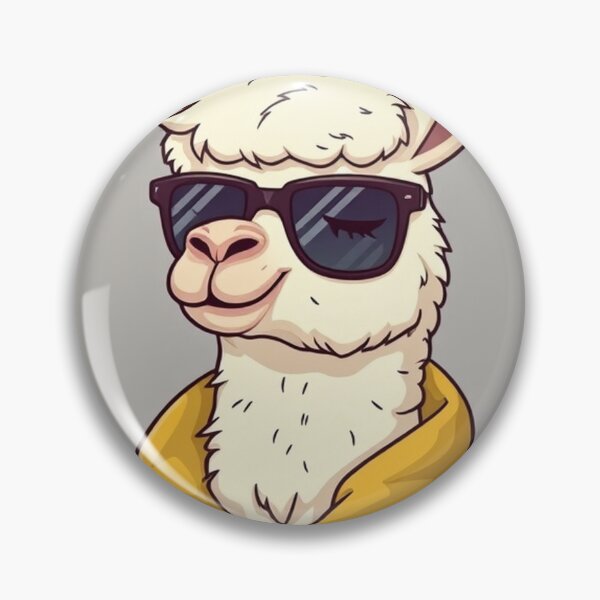 Item preview, Cute Llama Wearing Jacket and Glasses Vector Illustration designed and sold by hjian8219.