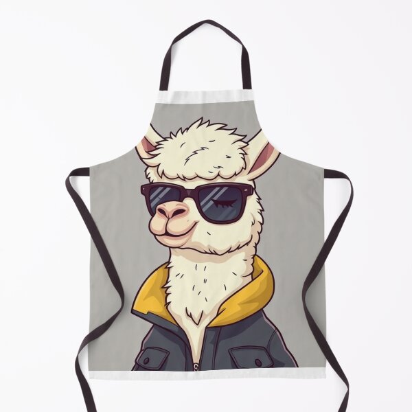 Item preview, Cute Llama Wearing Jacket and Glasses Vector Illustration designed and sold by hjian8219.