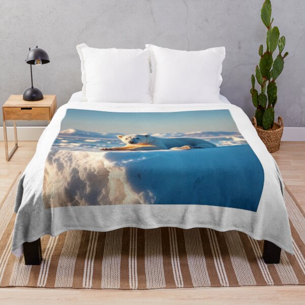 Item preview,  Cute Polar Bear Laying on Iceberg Vector Illustration designed and sold by hjian8219.