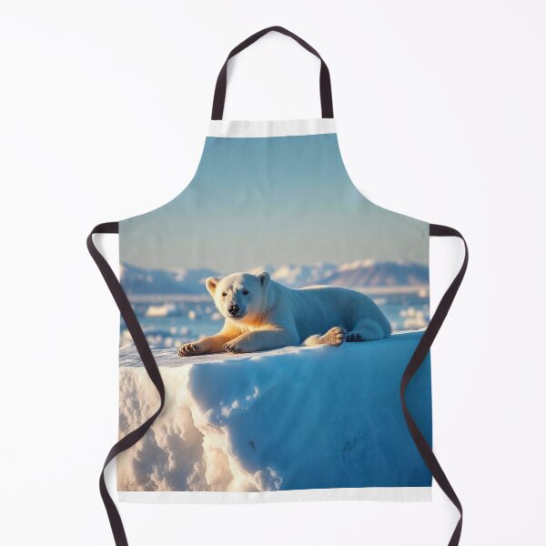 Item preview, Cute Polar Bear Laying on Iceberg Vector Illustration designed and sold by hjian8219.
