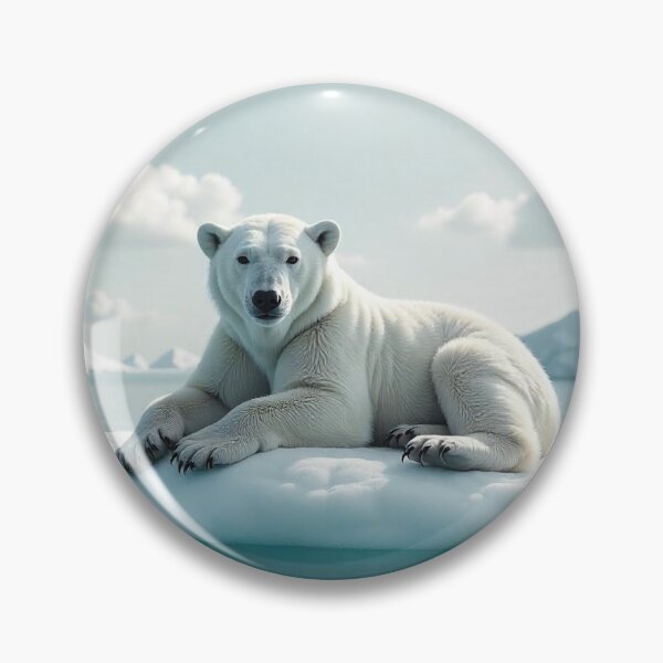Item preview, Cute Polar Bear Laying on Iceberg Vector Illustration designed and sold by hjian8219.