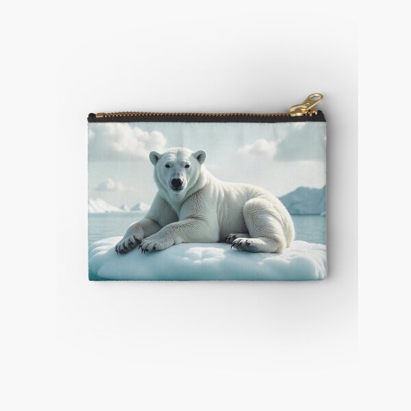 Item preview, Cute Polar Bear Laying on Iceberg Vector Illustration designed and sold by hjian8219.