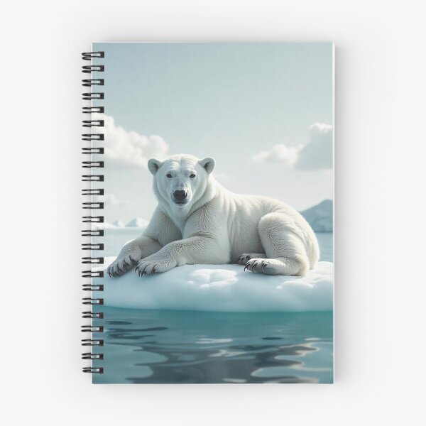 Item preview, Cute Polar Bear Laying on Iceberg Vector Illustration designed and sold by hjian8219.