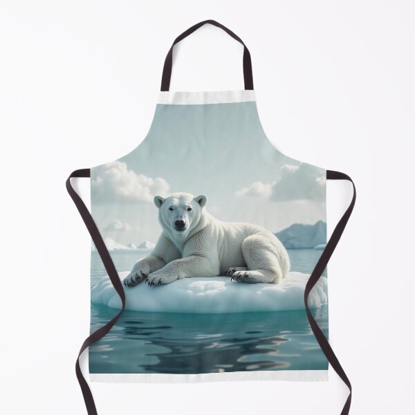 Item preview, Cute Polar Bear Laying on Iceberg Vector Illustration designed and sold by hjian8219.