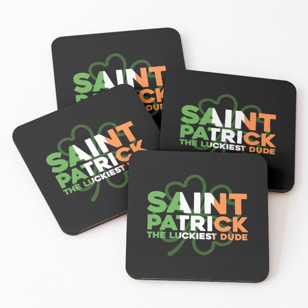 Item preview, Saint Patrick, The Luckiest Dude Flag designed and sold by TeeToka.