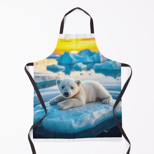 Item preview, Cute Polar Bear Laying on Iceberg Vector Illustration designed and sold by hjian8219.