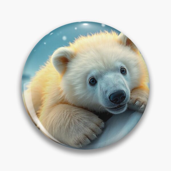 Item preview,  Cute Polar Bear Laying on Iceberg Vector Illustration designed and sold by hjian8219.