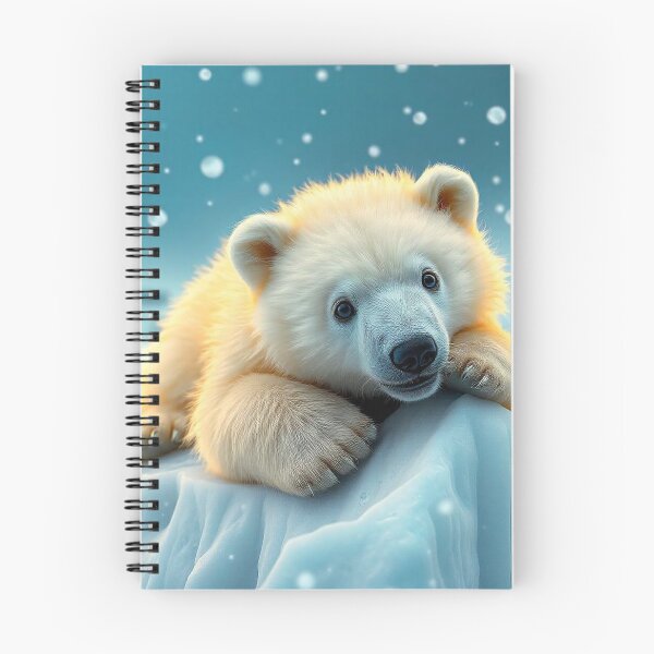 Item preview,  Cute Polar Bear Laying on Iceberg Vector Illustration designed and sold by hjian8219.