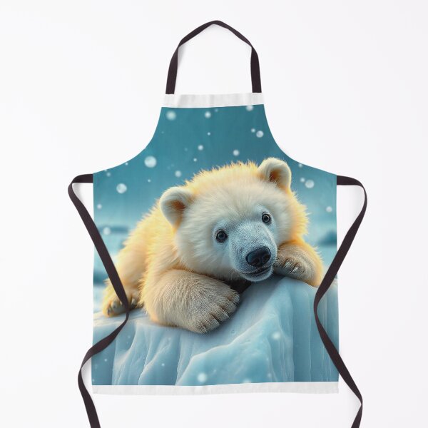 Item preview,  Cute Polar Bear Laying on Iceberg Vector Illustration designed and sold by hjian8219.