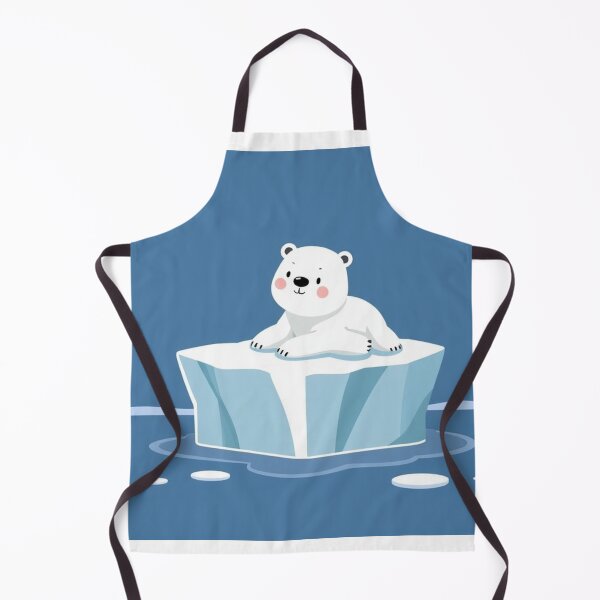 Item preview, Cute Polar Bear Laying on Iceberg Vector Illustration designed and sold by hjian8219.
