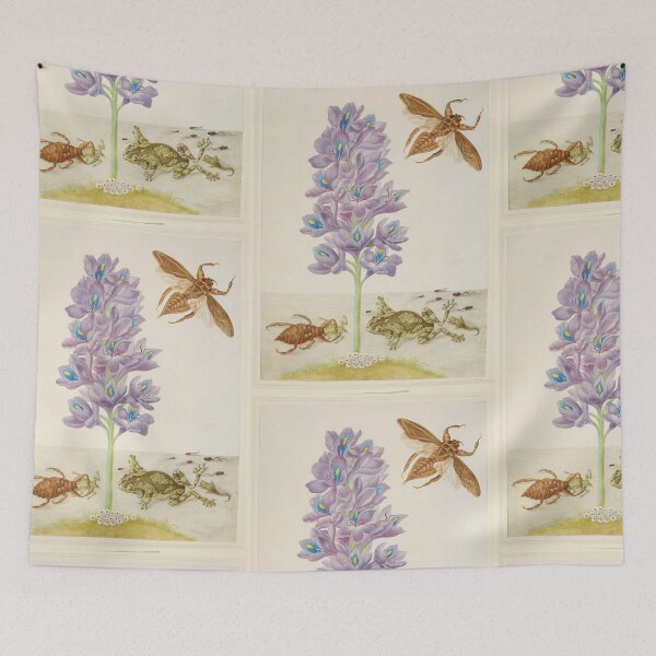 Item preview, Water Hyacinth with Marbled or Veined Tree-Frogs and Giant Water-Bugs  designed and sold by TeeARTHY.