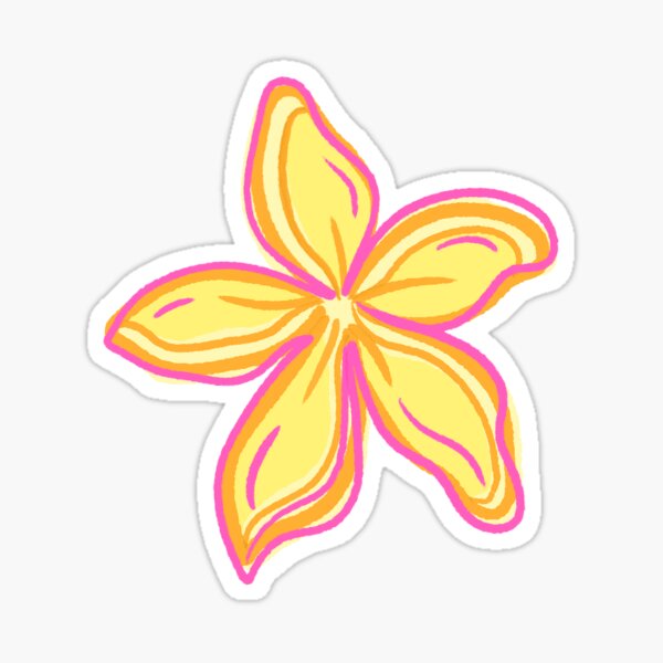 Vista previa del artículo con la obra «Plumeria puesta de sol», diseñado y vendido por dulcitoecoco.