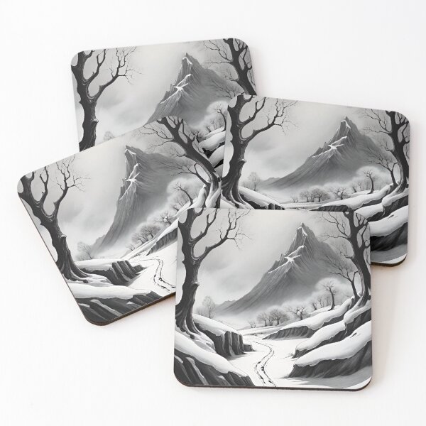 Item preview, "Snowy Moonlit Path" designed and sold by bloorose.
