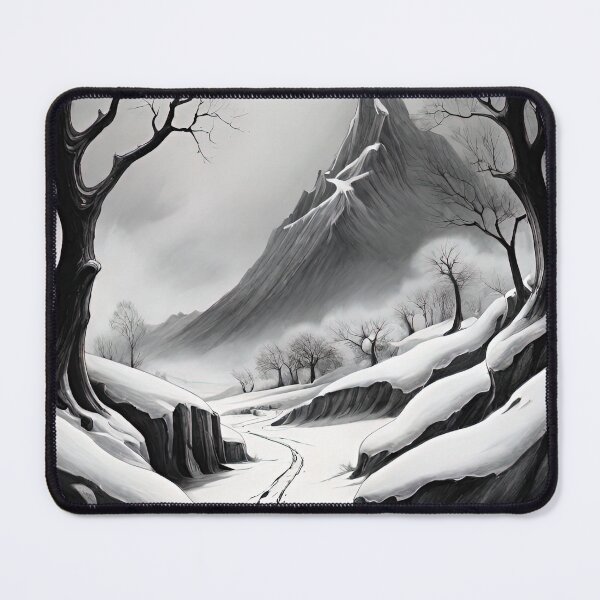 Item preview, "Snowy Moonlit Path" designed and sold by bloorose.