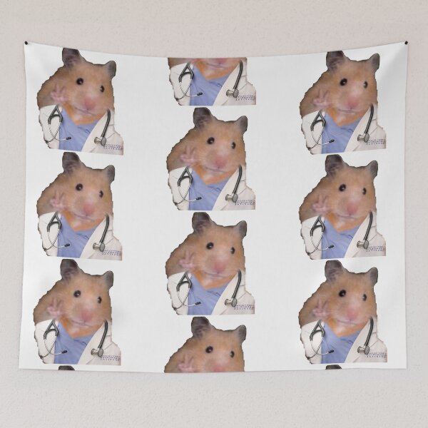 Aperçu de l'œuvre Mème hamster, hamster, amour et paix, médecin, médecine, médecine créée et vendue par Martinez-TS.