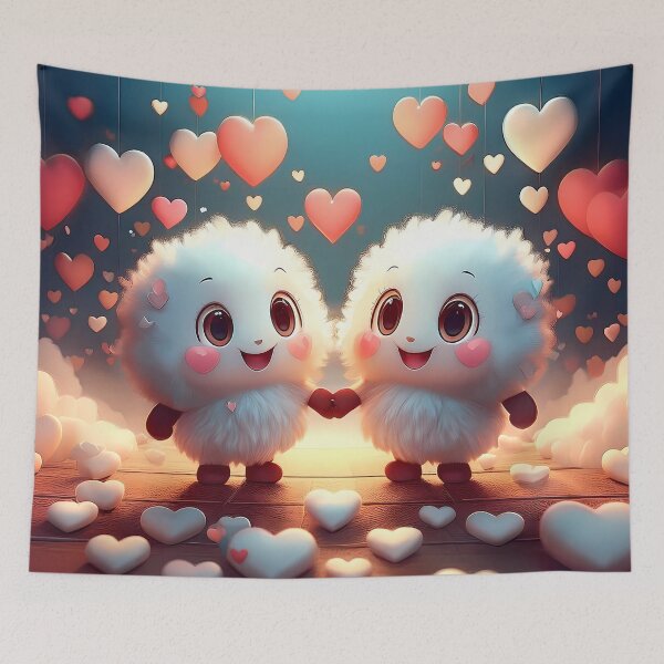 Item preview, Adorable Cloud Couple designed and sold by LETHAL_OFFICIAL.