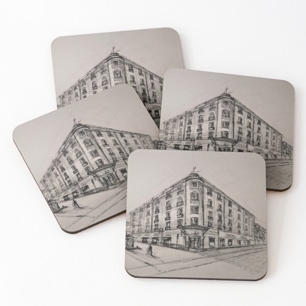 Item preview, building at Old city Alexandria, Drawing with ink  designed and sold by hazemomar.
