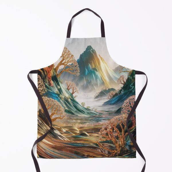 Item preview,  Golden Glass Forest on Majestic Radiant Mountains with Rainbow Refractions designed and sold by bAIryBarn.