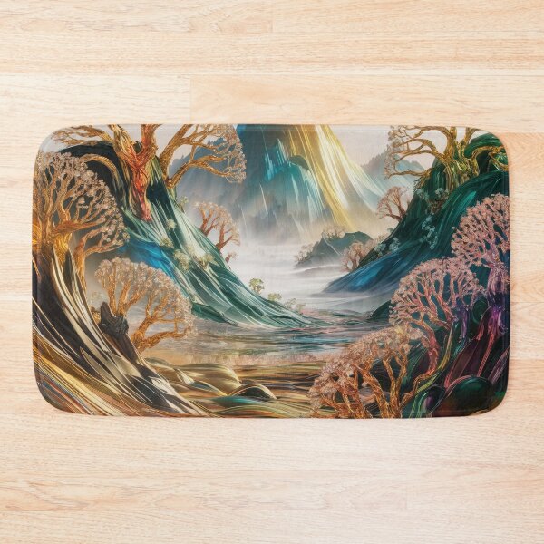 Item preview,  Golden Glass Forest on Majestic Radiant Mountains with Rainbow Refractions designed and sold by bAIryBarn.